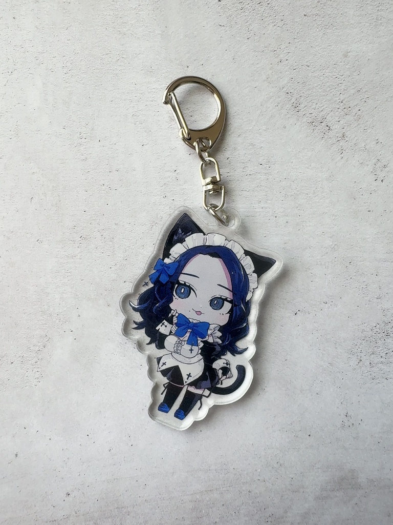 黒猫メイドＶｅｒ．Sakuraキーホルダー