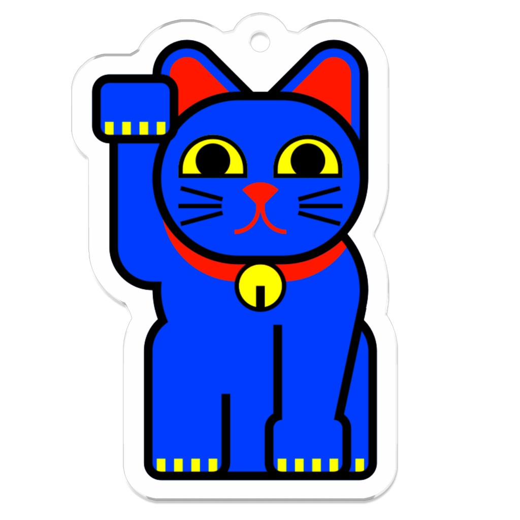 招き猫（青）