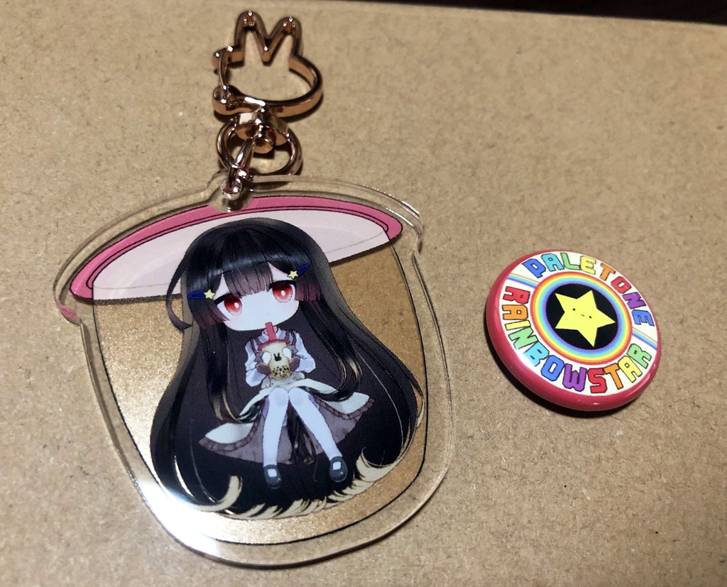 みやこアクリルキーホルダー＋ぺるとん缶バッジセット