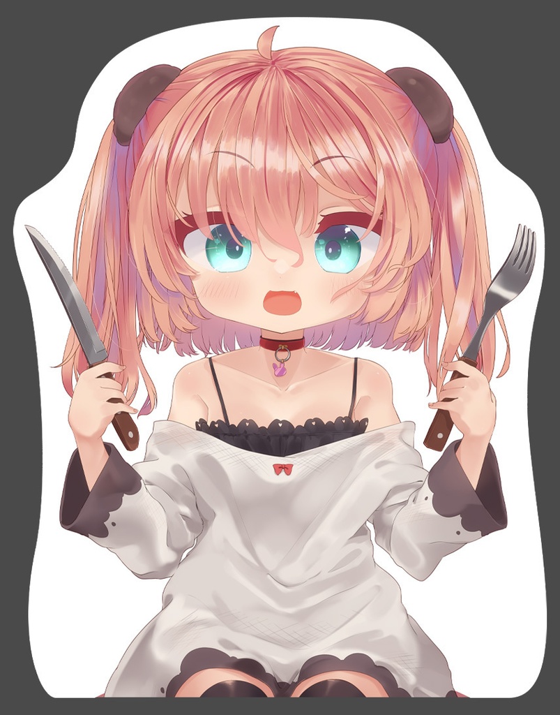 【受注生産・～8/31】月ちゃんの一緒に食べようパネル