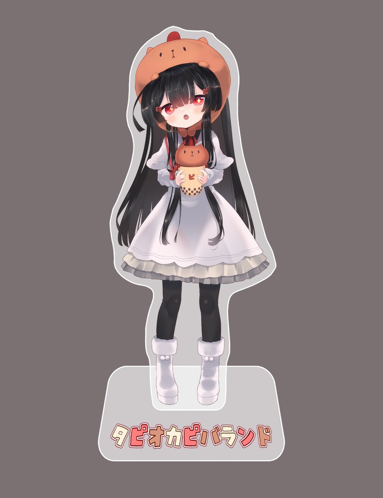 【受注生産・1/31まで】クロカミタピオカピバランドミヤコティービッグアクリルフィギュア