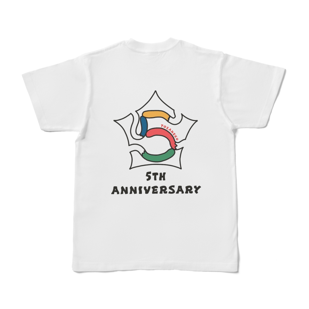 【TOSANEKO】5周年記念Tシャツ