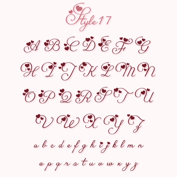 筆記体フォント「LoveLetter」