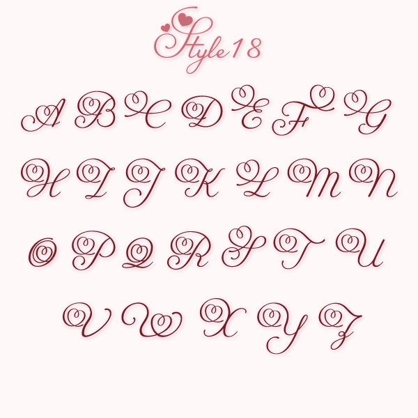 筆記体フォント「LoveLetter」