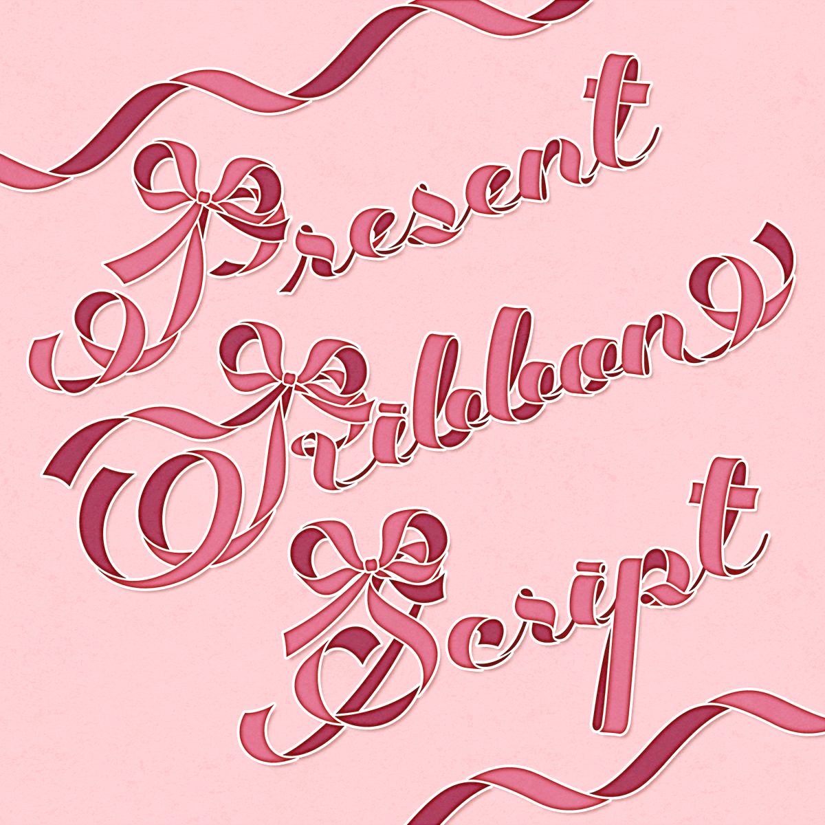 Present Ribbon Script - Satsuyako Design Works - BOOTH
