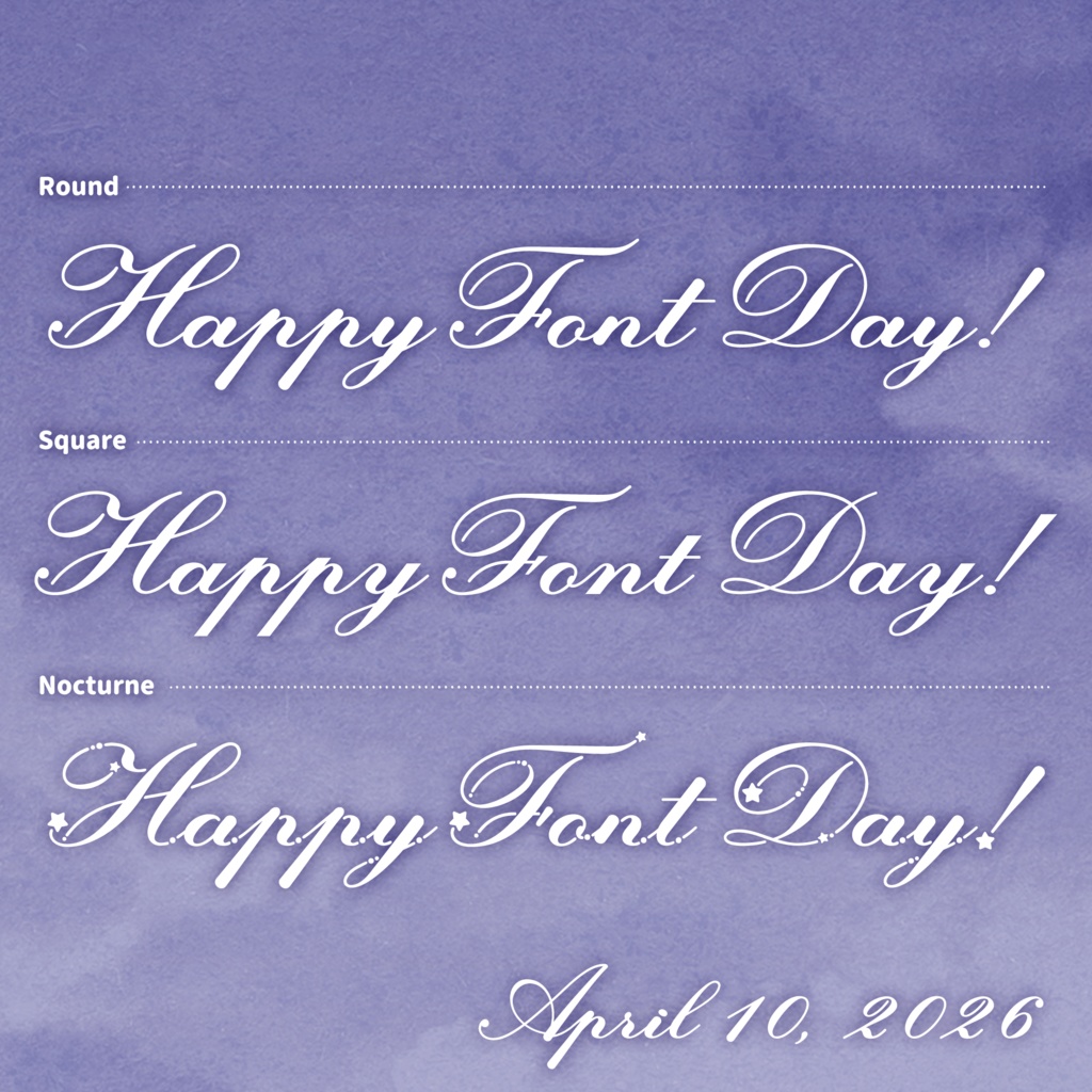 フォント「Somnelia」