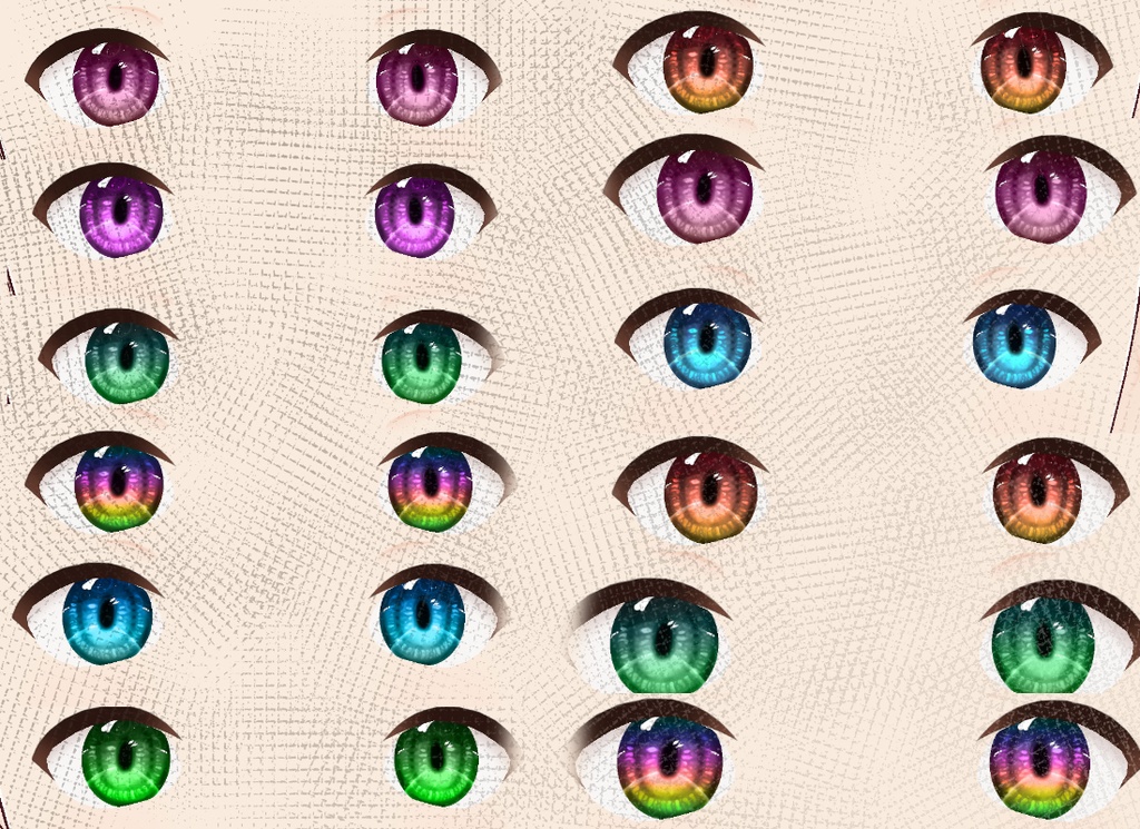 Okami Eye's Pack #1 - 16 Eye Colors
