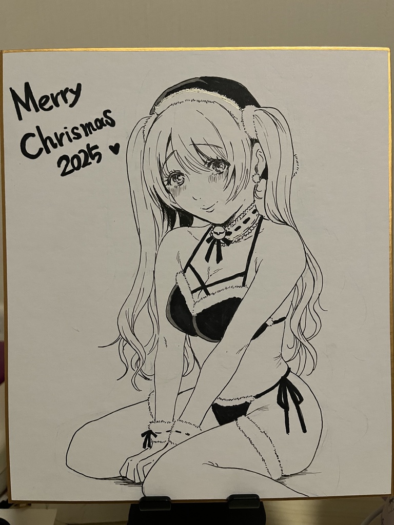 クリスマス色紙