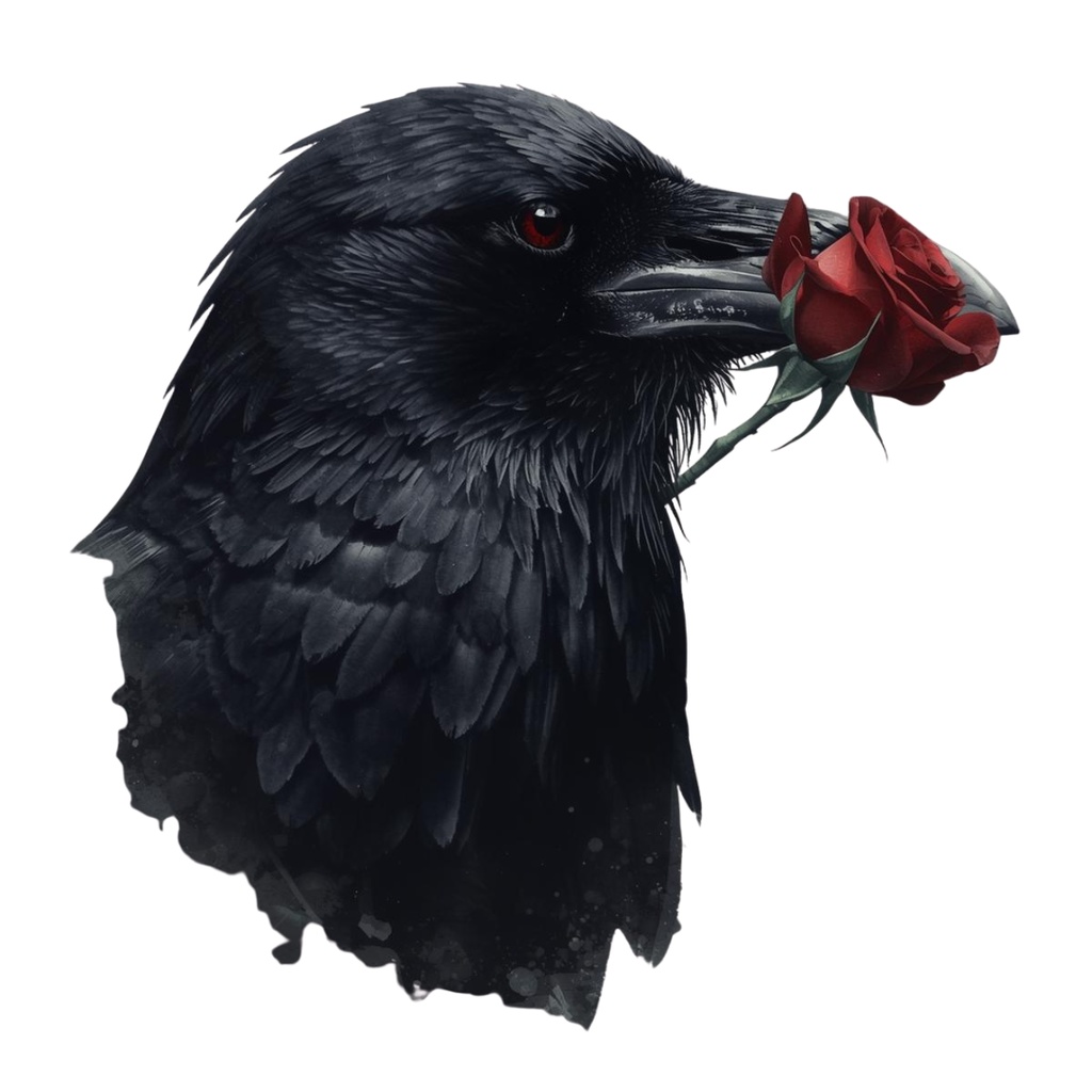 ゴシックハロウィン・クリップアートセット(12点・PNG)