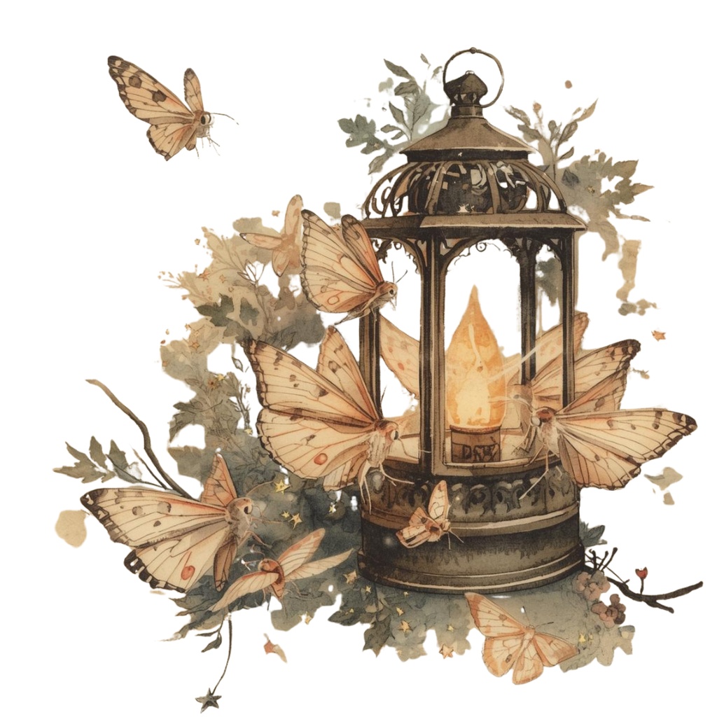 ゴシックハロウィン・クリップアートセット(12点・PNG)