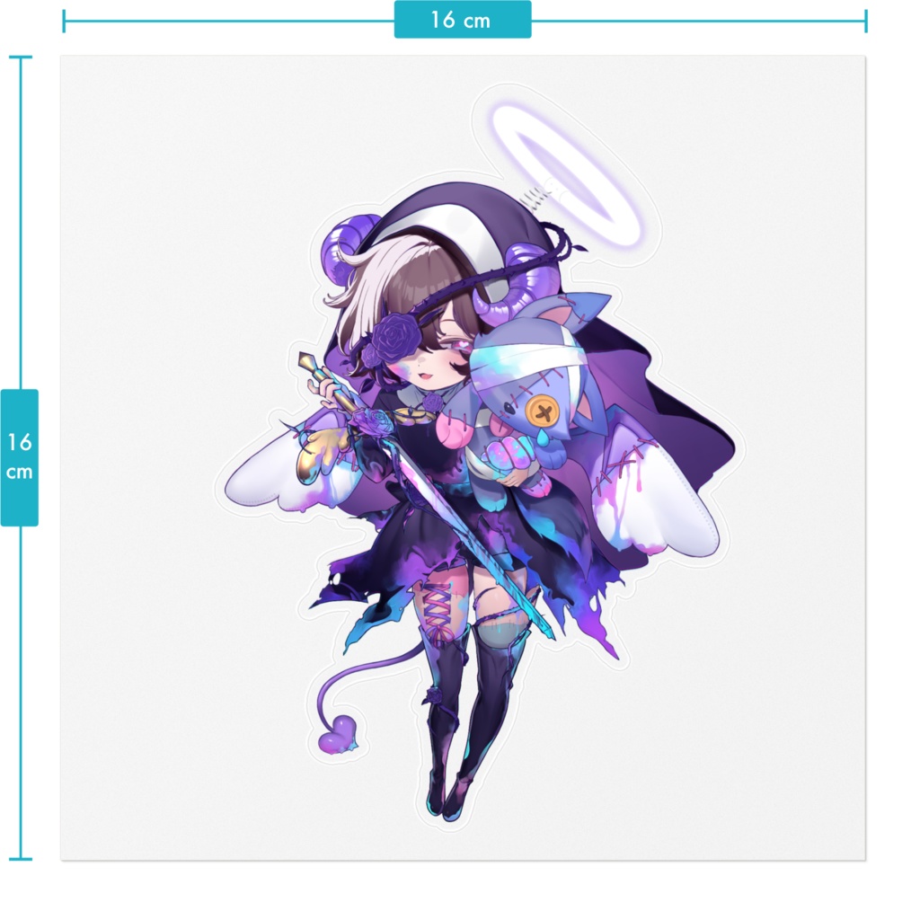 クリア♡ステッカー