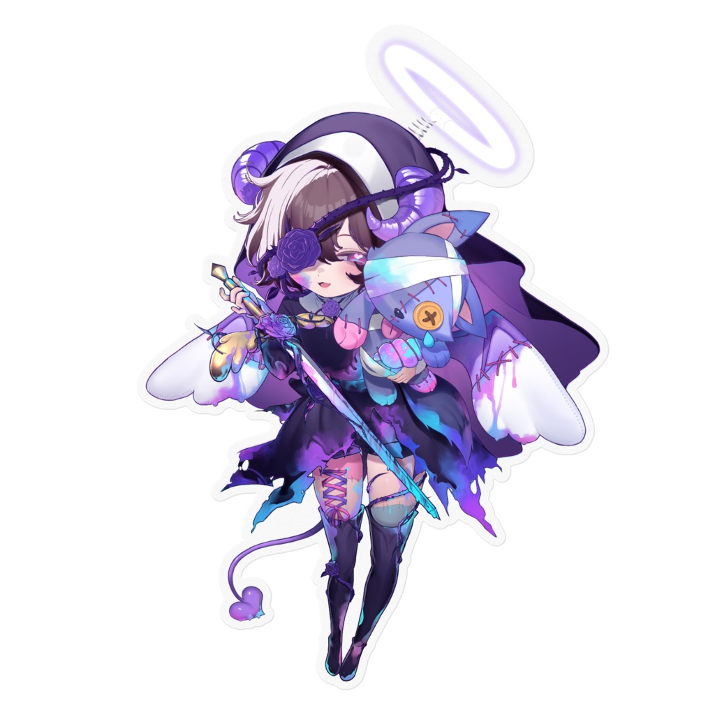 クリア♡ステッカー