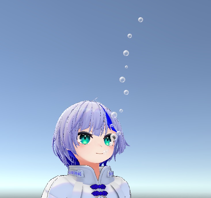 喋ると口から泡が出るギミック!? (VRChat専用)