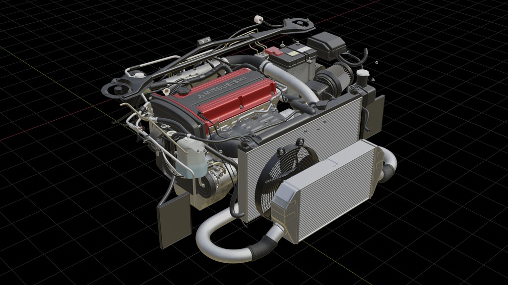 ランサーエボリューションVIII MR 2004 3Dmodel