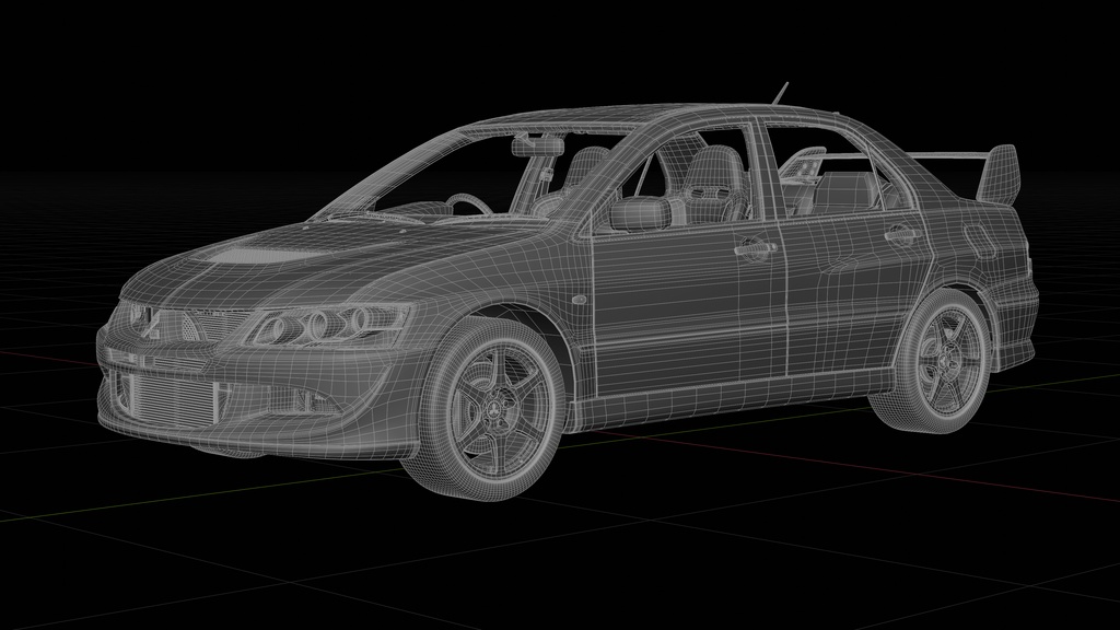 ランサーエボリューションVIII MR 2004 3Dmodel