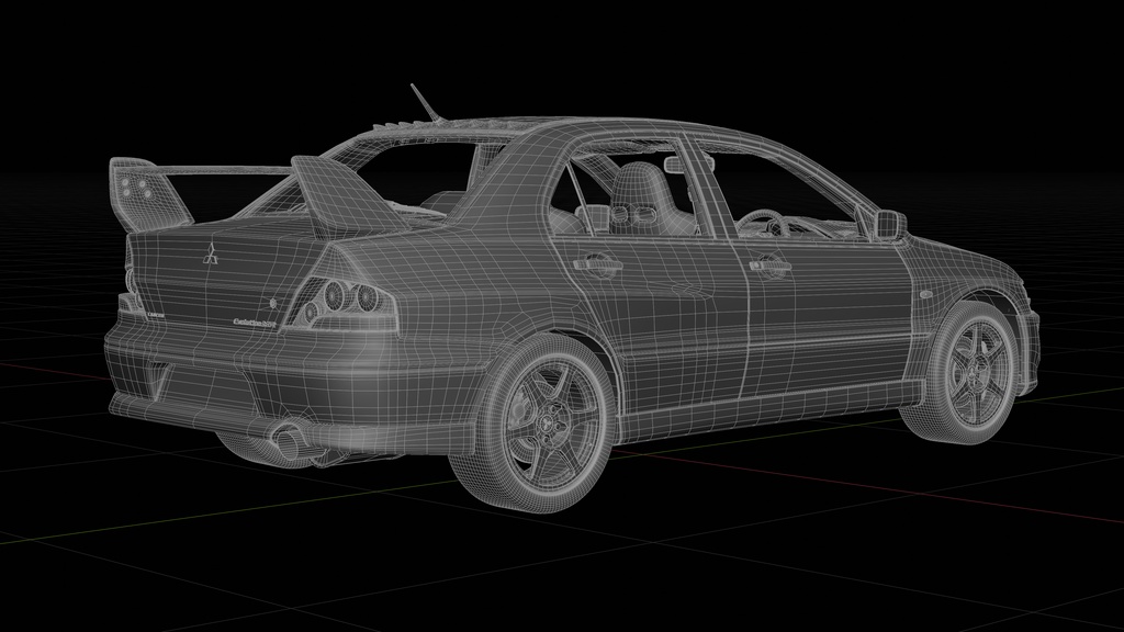 ランサーエボリューションVIII MR 2004 3Dmodel
