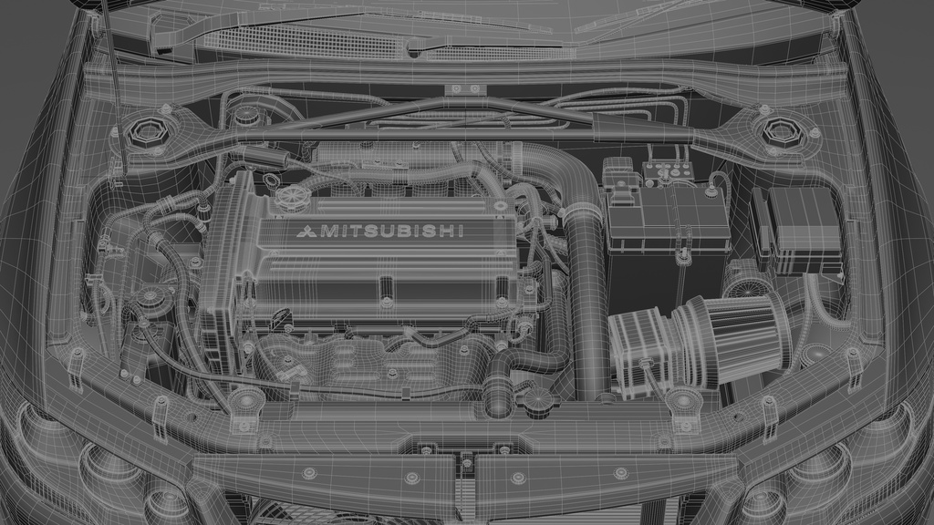 ランサーエボリューションVIII MR 2004 3Dmodel