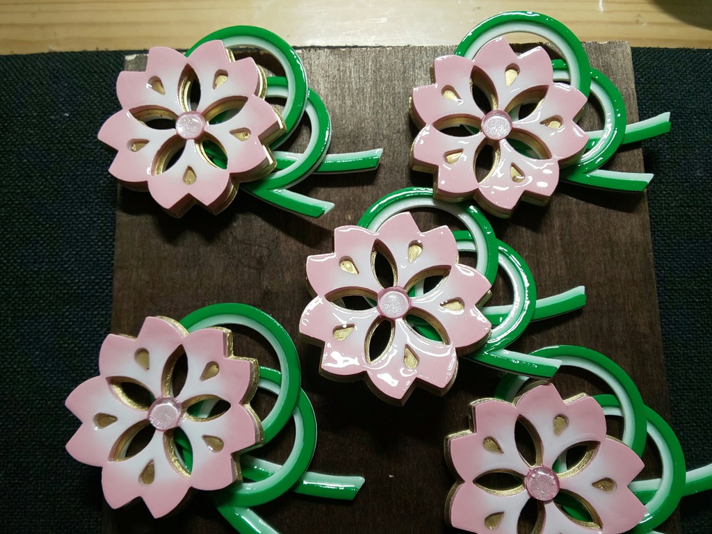 しの君風髪飾り