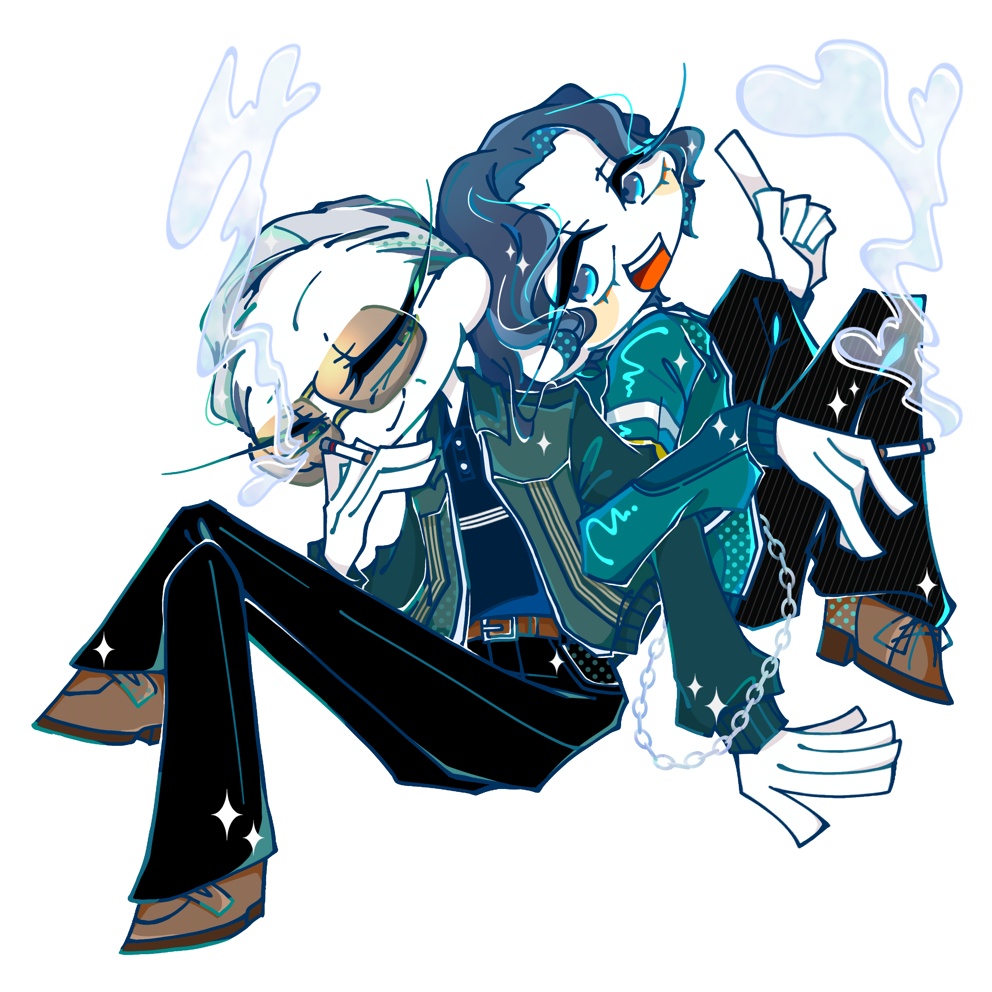 チャーム付きアクリルキーホルダー80mm