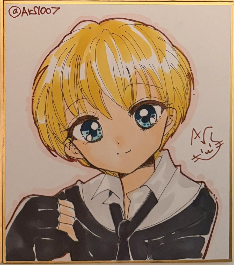 オリジナルキャラクターミニ色紙