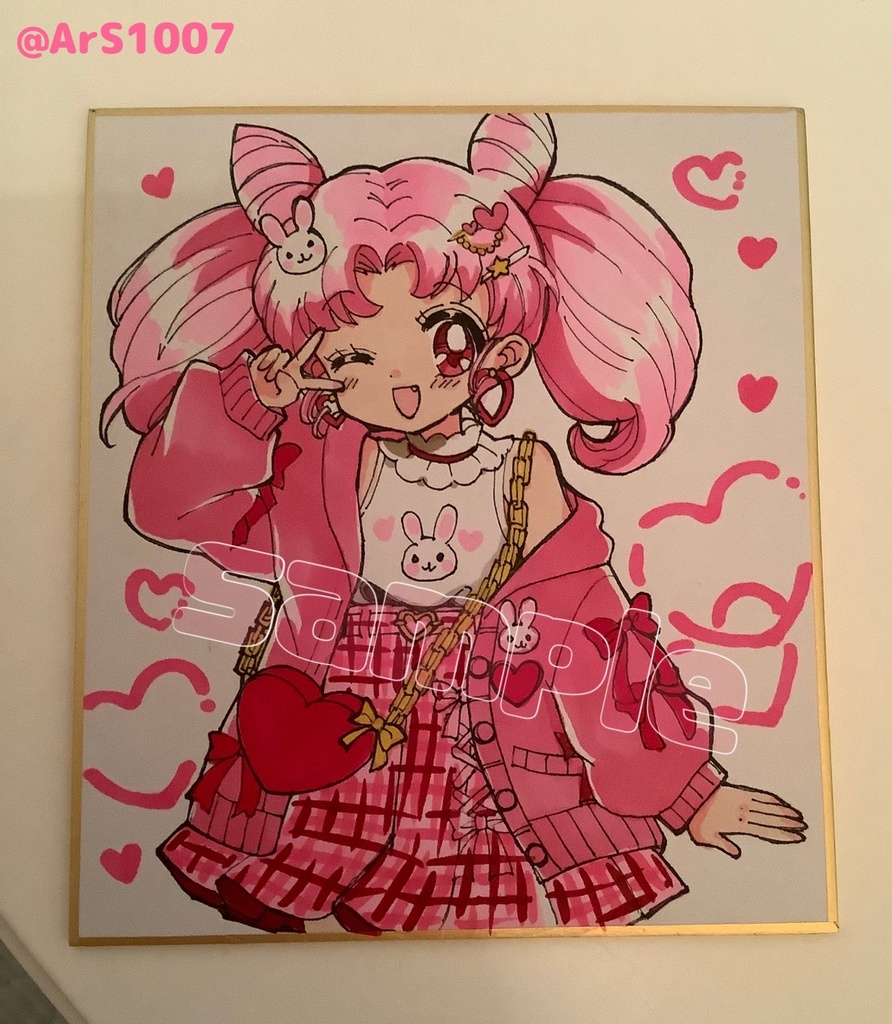 ちびうさミニ色紙①
