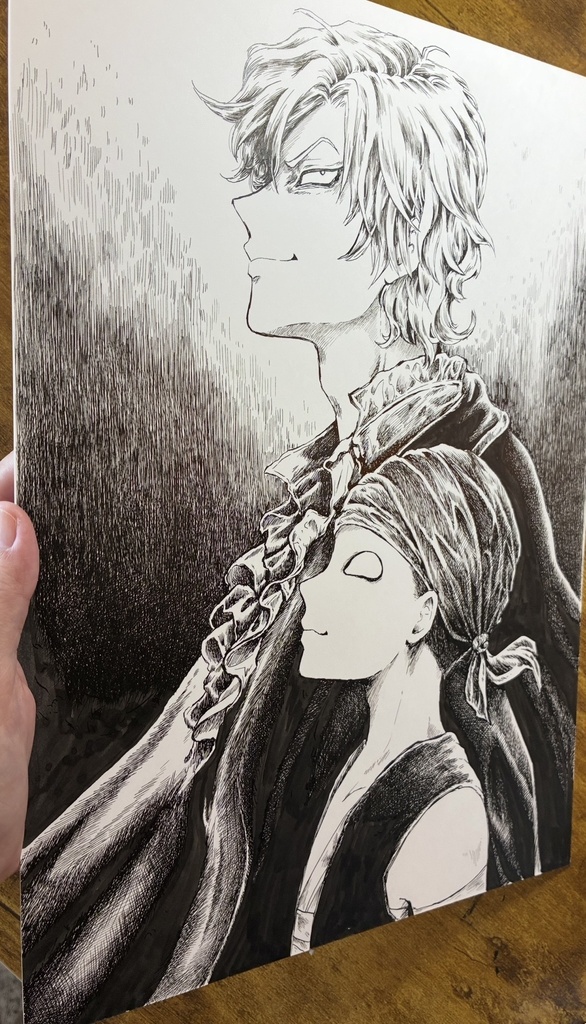 アルカードとレンフィールドの直筆イラスト