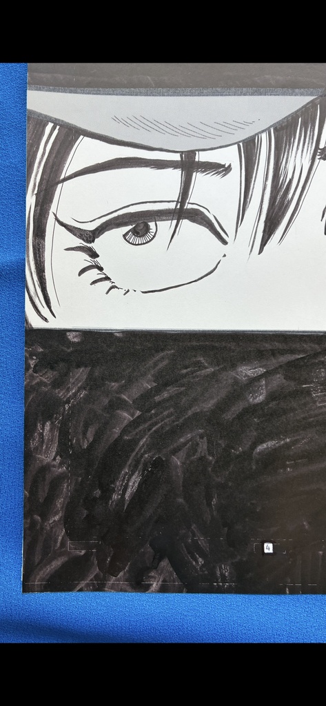 『アマネ』描き下ろし原画 2枚セット/同人誌扉&目次