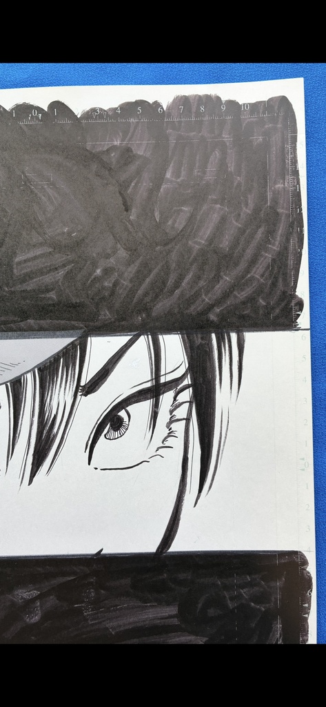 『アマネ』描き下ろし原画 2枚セット/同人誌扉&目次