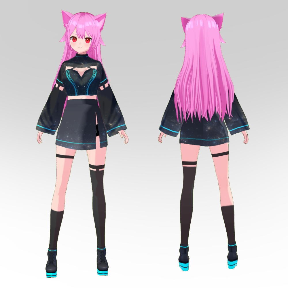 オリジナル3Dモデル【猫宮リオン】