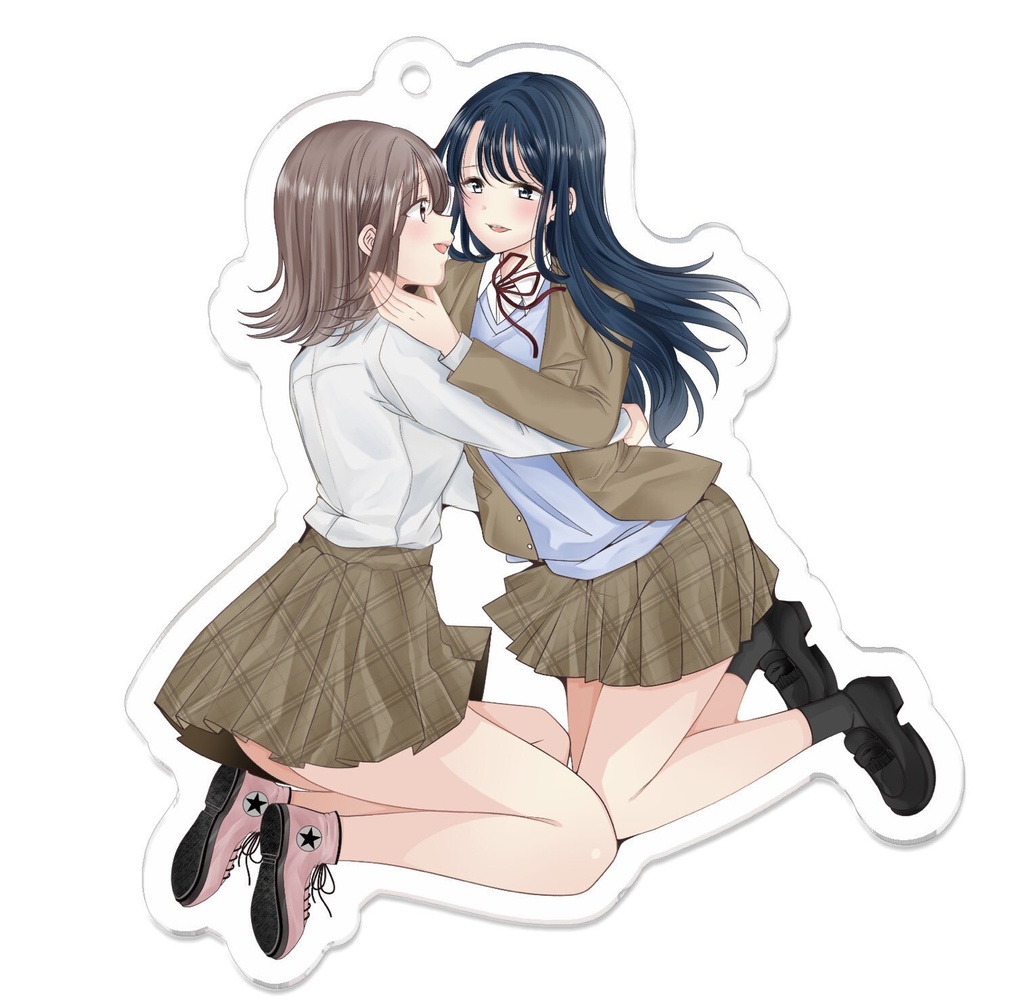 JK百合ップルアクリルキーホルダー