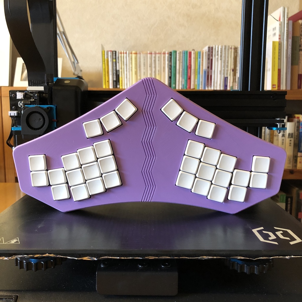 ZigZag32 aka “せまのすけ”: Original Mechanical Keyboard Case & Plate