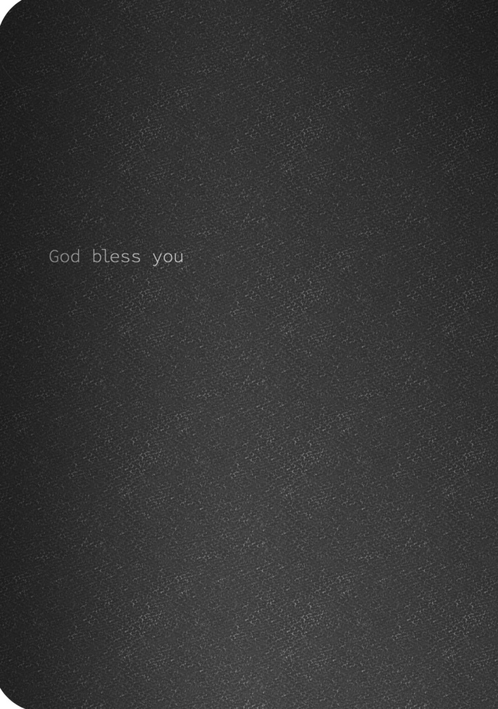God bless you