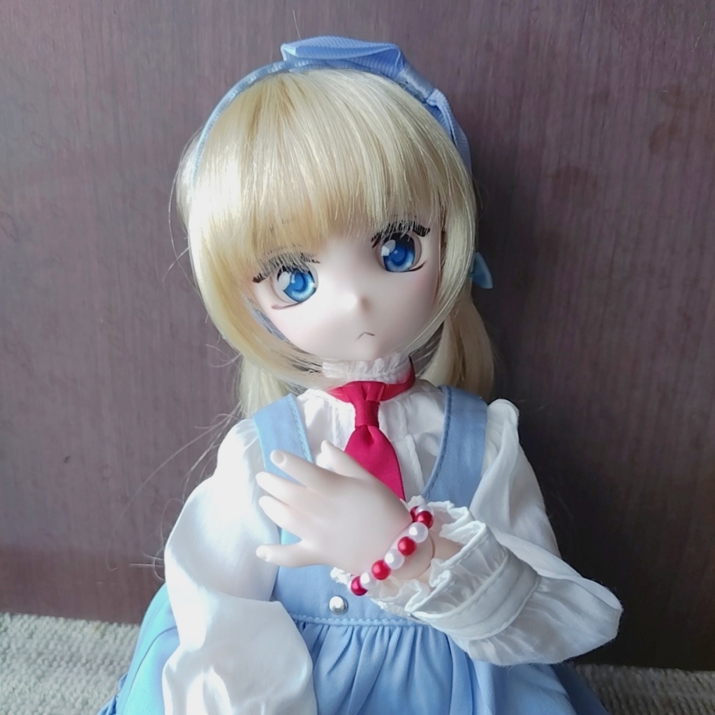 赤と白のブレスレット(MDDや1/4ドール用)