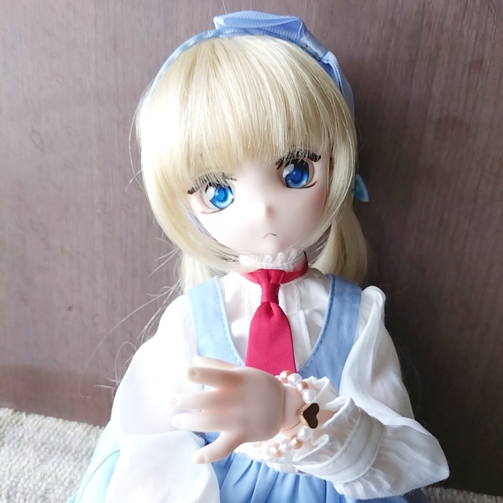 金のハートブレスレット(MDDや1/4ドール用)