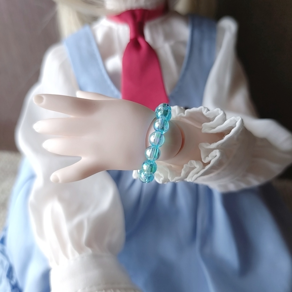 水色のブレスレット(MDDや1/4ドール用)