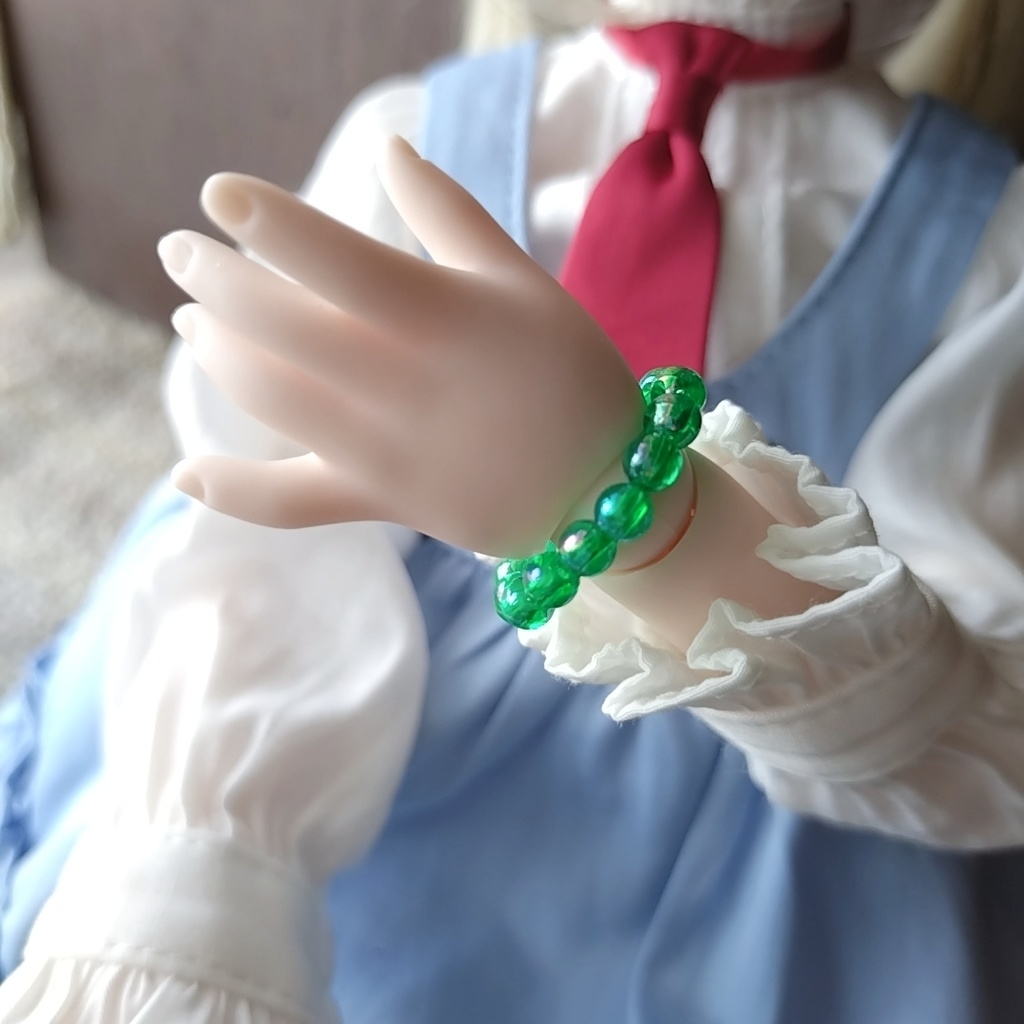 緑色のブレスレット(MDDや1/4ドール用)