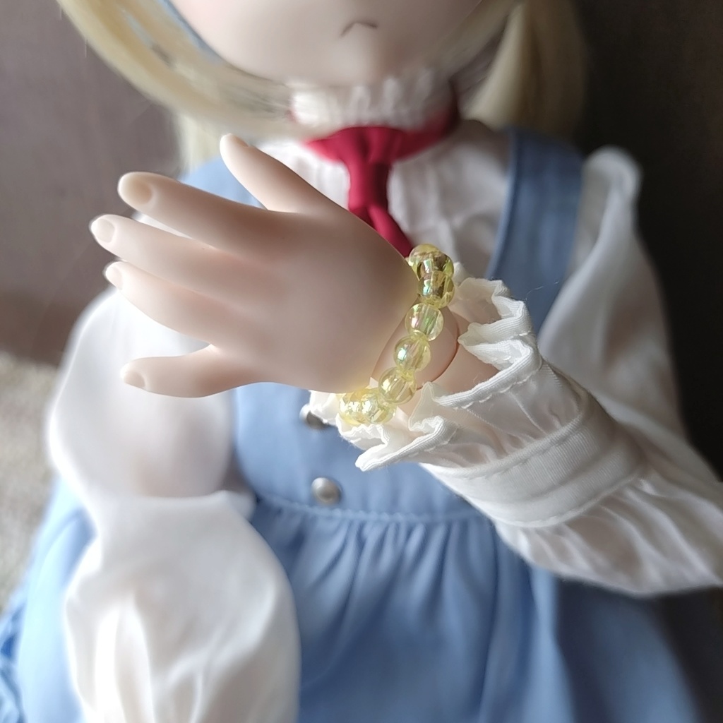 黄色のブレスレット(MDDや1/4ドール用)