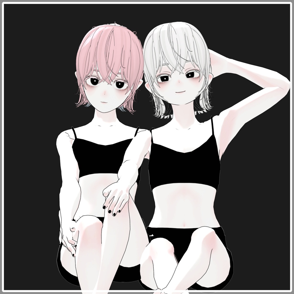 Grus Half-up Short Bob Hair