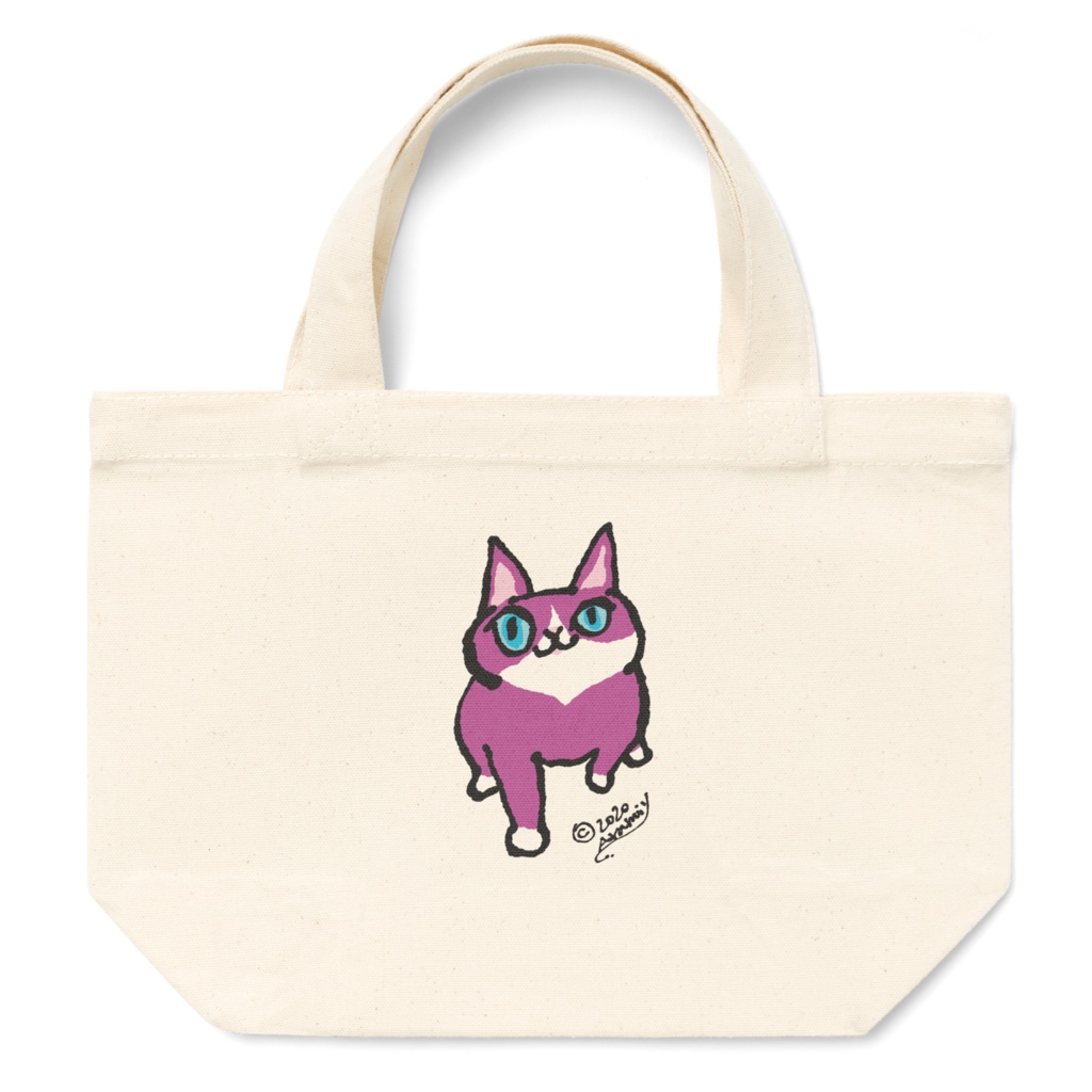 ピンクねこ トートバッグ(S)