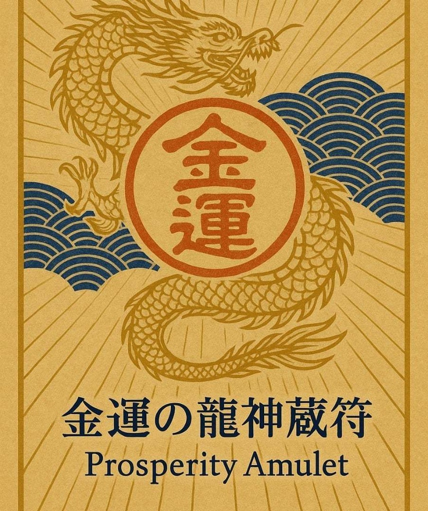 金運の龍神蔵符|祈りのアートPDF(Prosperity Amulet)