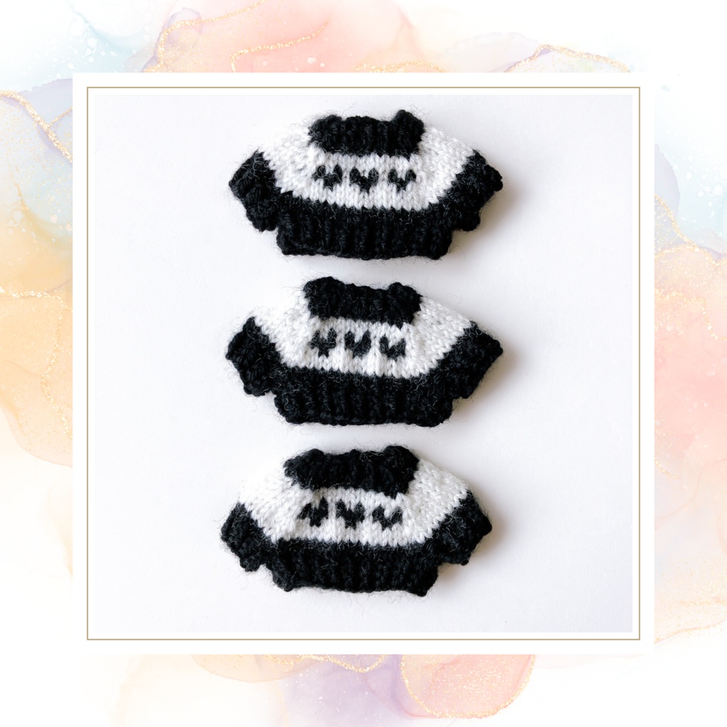 【B級品】Heart pattern sweater
