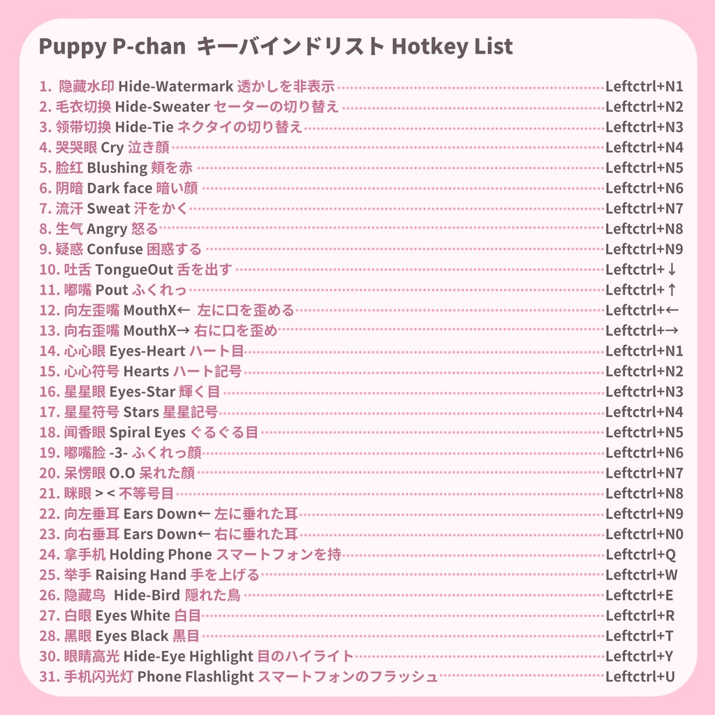 【live2d モデル】Puppy P-chan ミレニアルver. (VTS対応)