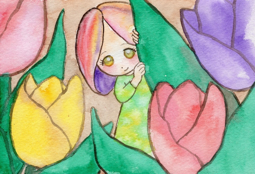 09水彩画「原画」ハガキサイズ