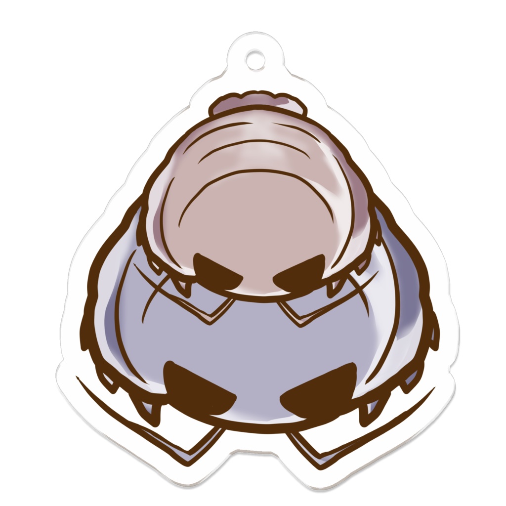 ダイオウグソクムシのかわいいアクリルキーホルダー2