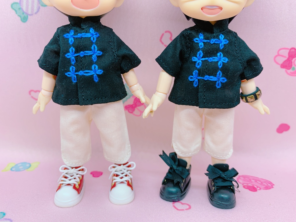 【オビツ11 outfit】チャイナシャツ(単品)