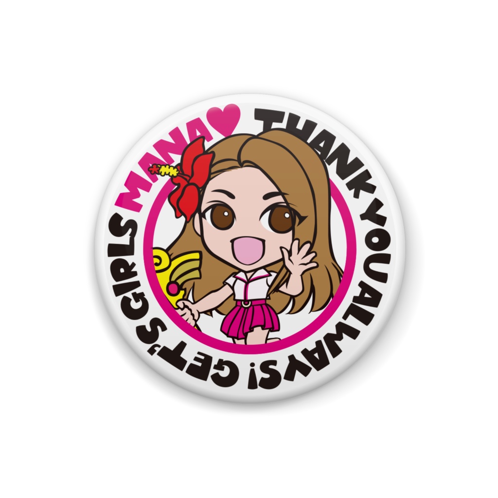 マナ缶バッジ 76mm,32mm