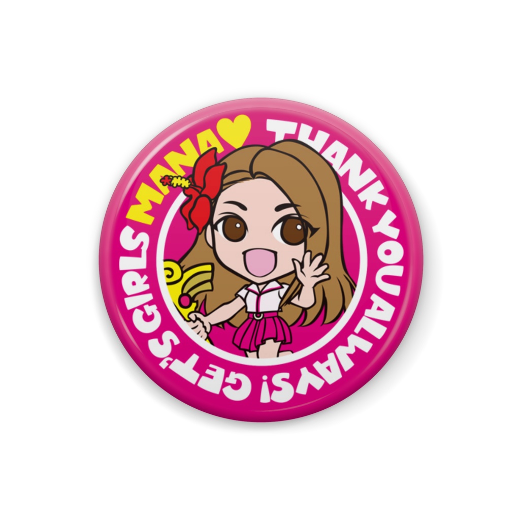 マナ缶バッジ 76mm,32mm