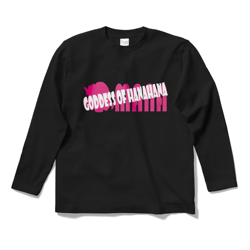 ロングTシャツ［GODDESS OF HANAHANA］ブラック