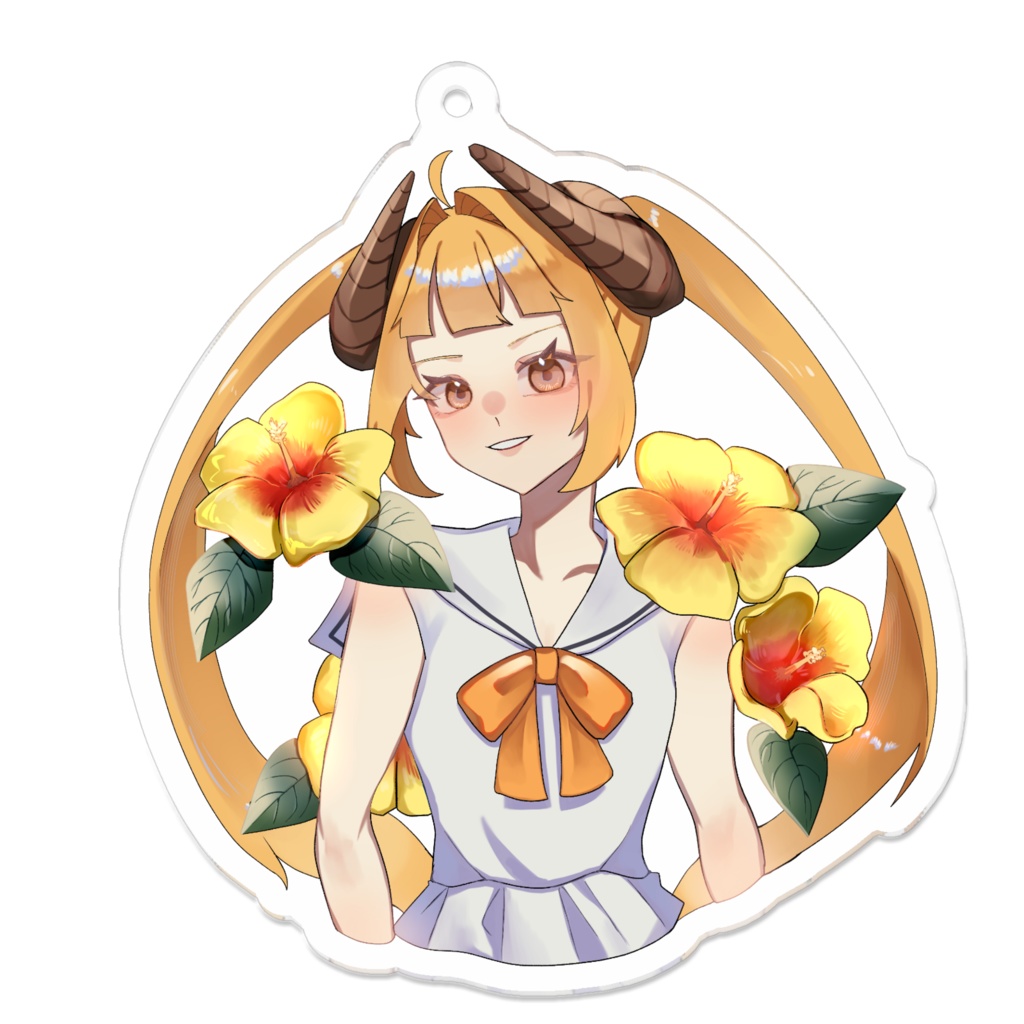 【タケの子】お花シリーズ：ハイビスカスとユイ