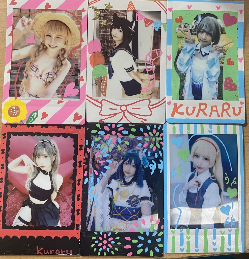 C100落書きチェキ 3枚セット